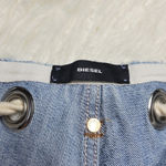 Diesel  Denim Shorts With Rope Belt Photo 6