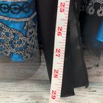 Blondie Nites Turquoise Black Lace Overlay Formal Party Dress Size 9 Made in USA Photo 5