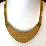 Vince Camuto Black Leather Pendant On Double Square Rope Chain with Extension Photo 1