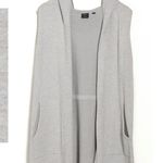 Cyrus Sleeveless Hooded Tunic Length Knit Cardigan Photo 8