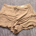 Altar'd State Tan Ruffle Skorts Photo 0