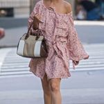 Zimmermann  sunny skater linen shirt dress pink floral Sz Small coastal festival Photo 13