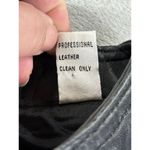 Valerie Stevens  Leather Vest Black Zip-Front New Zealand Lambskin Womens 4 Biker Photo 4