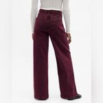 Gap  High Rise Stride Wide Leg Burgundy Jeans Women's A23 Photo 1