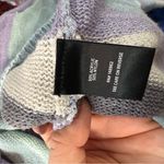 Torrid  Knit Stretch Boat Neck Purple Blue White Stripe Sweater Pastel Spring 1X Photo 4