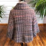 Anthropologie Maison Pholya Knit Cowl Neck Poncho Sweater L/XL - Cottagecore Photo 2