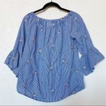 Westport Off the Shoulder Floral Embroidered Top Size XS Photo 6