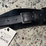 ZARA CHAMELEON JEWEL BELT NWT Black Adjustable Size 80 (US 30) Photo 6