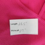 Sami & Jo  Hot Pink Short Sleeve Blouse Size 1X Pink Blouse with Strappy Front Photo 9