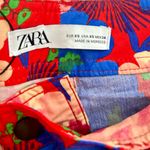 ZARA  Floral High Waist Cropped Pants XS Photo 8