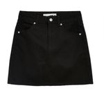 Topshop  Black Denim Mini Skirt Photo 2