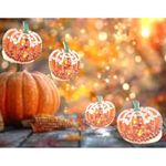 Pumpkin Earrings New Rhinestones Pierced Posts Thanksgiving Fall Festive Harvest Green Photo 9