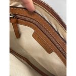 Michael Kors Leather Stitch Green Canvas Small Handbag Photo 6