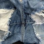 Garage Festival Demin Distressed Blue Short Size 3 Photo 8