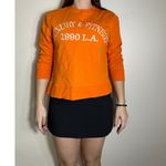 ZARA  Orange Luxury & Fitness Crewneck Size Medium Photo 5