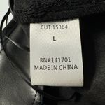 143 Story Faux Leather Tie Skirt Black Size L NWT Photo 8