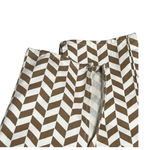 PacSun  Low Rise Straight Leg Jeans Chevron Print Brown Split Hem Women’s Size 24 Photo 7