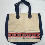 Vintage Carnival Cruise Line The Fun Ship Tote Bag Travel Shoulder Shopping Vaca Tan Photo 1