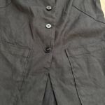 Anthropologie  Maeve Mod Linen-Blend Square Neck Longline Vest Top | Black | M Photo 6