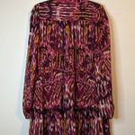 House of Harlow  1960 Dress Mini Long Sleeve Purple Abstract Printed Dress Size 8 Photo 4