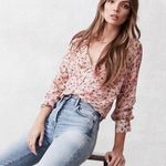Cami NYC The Hope Floral Silk Bodysuit in Geranium Photo 5