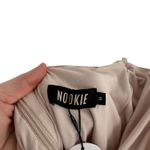 Nookie Zen Mini Dress Nude Ruched Mesh Party Cocktail Event NEW Womens Medium Photo 8