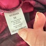 Dress Barn Size 3X Vintage Velvet Burnout Top Witchy Whimsigoth Fairygrunge Y2K Red Photo 9