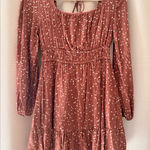 Altar'd State Long Sleeve Mini Dress Medium Boho Chic Cute Fall Outfit Photo 0
