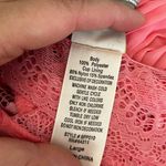 In Bloom by Jon Quil Pink Lace Bodice Pleated Spaghetti Strap Nightie Top Large Photo 3