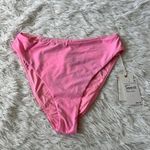 Good American New Women’s Good Waist Bikini bottom in sugar Pink size 2/Medium Photo 1