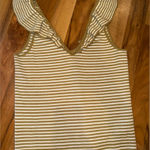 Madewell sweater tank sz medium striped wool blend business casual Photo 0