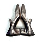 Louise et Cie Silver Kerrie Mary Jane Block Heels Shoes Size 9 Photo 4