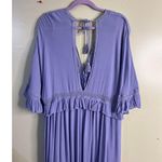 Free People  Paradiso Maxi Dress purple high low double V dress, size medium Photo 8