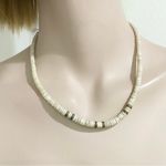 2 Natural Sea Shell Beads Boho Puka Shell Necklace Photo 4