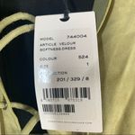 Dorothee Schumacher Velour Softness Leather Maxi Dress Size Small Green Photo 6