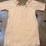 Listicle orange smocked dress size large NWT Photo 2