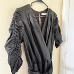 Amanda Uprichard Annika Black faux Leather Jumpsuit Photo 5