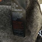 Topshop Gray V Neck Sweater with Lace Trim Elegant Tunic Top Woman's 4 Photo 3