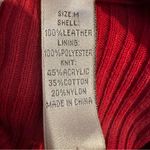 Tehama Nancy Haley Suede Ribbed Knit Sleeves Jacket Women's Medium‎ Fuchsia Pink Photo 8