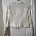 White House | Black Market Ivory Jean Jacket with Gold Buttons Photo 3
