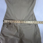 ZARA Strapless Jumpsuit Off The Shoulder Wide Leg Khaki Size S Blogger Fav New Photo 12