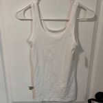 Aerie  Ribbed Tank Top White XS Fitted Scoop‎ Neck Sleeveless Basic Layering Top Photo 1