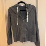 J.Crew Sweatshirt Hoodie Hoody Dark Heather Gray Full Zip Size Small Photo 0
