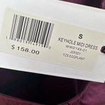 We Wore What  Keyhole Midi Dress in Eggplant size Small NWT Photo 10