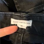 Good American  Straight Leg Black Jeans w/ Side Anlke Slit  Size 18 Photo 6