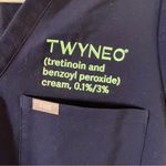 FIGS Scrub Top Navy Blue Technical Collection V Neck Single Pocket S EUC w/ LOGO Photo 5