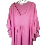 Umgee  Women's Pink Bell Sleeve Knee Length Dress Size L Photo 1