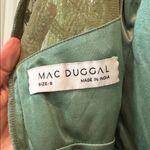 Mac Duggal NWT 4908 Green High Neck Beaded Fringe Fitted Gown Size 6 Photo 9