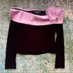 Vintage 90s Cachet black velvet off Photo 4