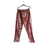 Abercrombie & Fitch NWT A & F The 90’s Straight Ultra High Rise Patent Leather 90s Straight Leg Photo 10